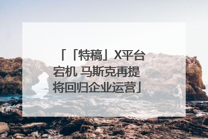「特稿」X平台宕机 马斯克再提将回归企业运营