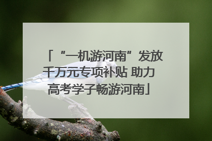 “一机游河南”发放千万元专项补贴 助力高考学子畅游河南