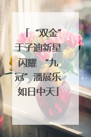 “双金”于子迪新星闪耀 “九冠”潘展乐如日中天
