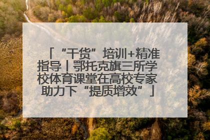 “干货”培训+精准指导丨鄂托克旗三所学校体育课堂在高校专家助力下“提质增效”