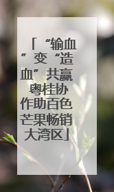 “输血”变“造血”共赢 粤桂协作助百色芒果畅销大湾区