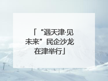 “遇天津·见未来”民企沙龙在津举行