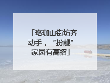 珞珈山街坊齐动手，“扮靓”家园有高招