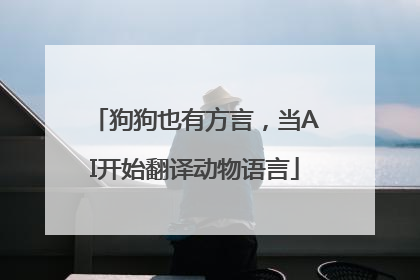 狗狗也有方言，当AI开始翻译动物语言