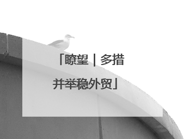 瞭望｜多措并举稳外贸