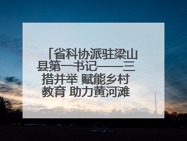 省科协派驻梁山县第一书记——三措并举 赋能乡村教育 助力黄河滩娃健康成长