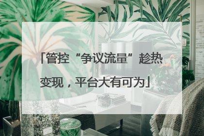 管控“争议流量”趁热变现，平台大有可为