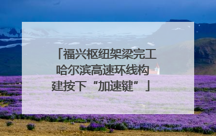 福兴枢纽架梁完工 哈尔滨高速环线构建按下“加速键”