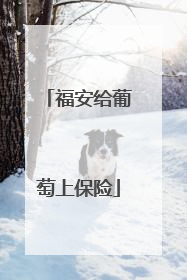 福安给葡萄上保险