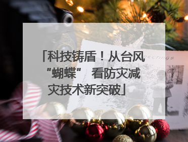 科技铸盾！从台风“蝴蝶” 看防灾减灾技术新突破