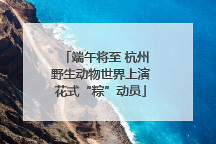 端午将至 杭州野生动物世界上演花式“粽”动员