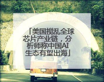 美国搅乱全球芯片产业链，分析师称中国AI生态有望出海