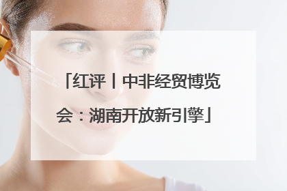 红评丨中非经贸博览会：湖南开放新引擎