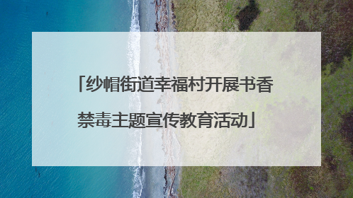 纱帽街道幸福村开展书香禁毒主题宣传教育活动