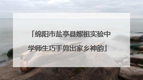 绵阳市盐亭县嫘祖实验中学师生巧手剪出家乡神韵