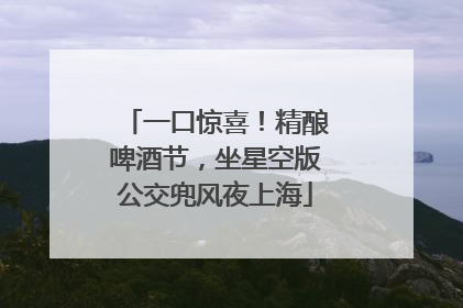 一口惊喜！精酿啤酒节，坐星空版公交兜风夜上海