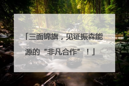 三面锦旗，见证振森能源的“非凡合作”！