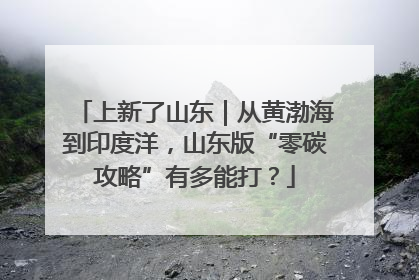 上新了山东｜从黄渤海到印度洋，山东版“零碳攻略”有多能打？
