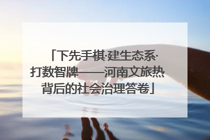 下先手棋·建生态系·打数智牌——河南文旅热背后的社会治理答卷