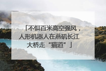 不惧百米高空强风，人形机器人在燕矶长江大桥走“猫道”