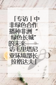专访丨中非绿色合作播种非洲“绿色长城”的未来——访毛里塔尼亚环境部长拉格达夫