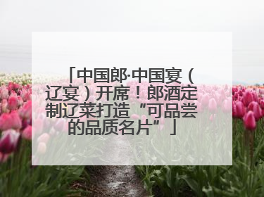 中国郎·中国宴（辽宴）开席！郎酒定制辽菜打造“可品尝的品质名片”