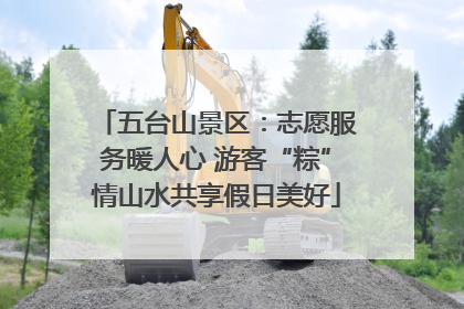 五台山景区：志愿服务暖人心 游客“粽”情山水共享假日美好