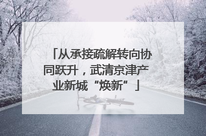 从承接疏解转向协同跃升，武清京津产业新城“焕新”