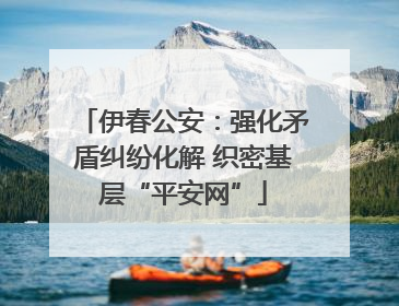 伊春公安：强化矛盾纠纷化解 织密基层“平安网”