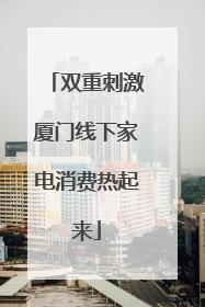 双重刺激厦门线下家电消费热起来