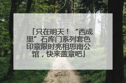 只在明天！“西成里”石库门系列套色印章限时亮相思南公馆，快来盖章吧