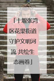 十堰张湾区花果街道守护文明河流 共绘生态画卷