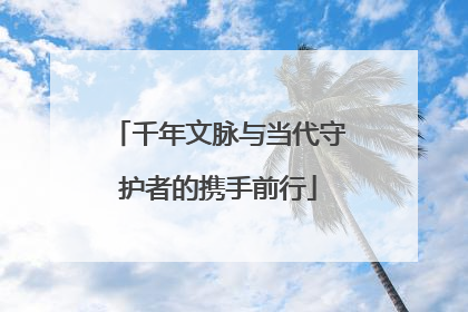 千年文脉与当代守护者的携手前行