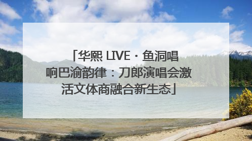 华熙 LIVE・鱼洞唱响巴渝韵律：刀郎演唱会激活文体商融合新生态