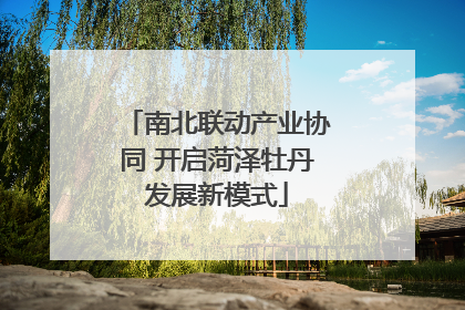 南北联动产业协同 开启菏泽牡丹发展新模式