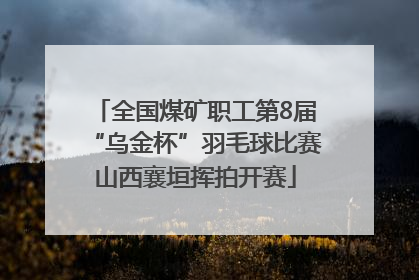 全国煤矿职工第8届“乌金杯”羽毛球比赛山西襄垣挥拍开赛