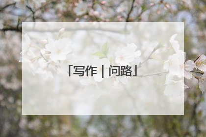 写作｜问路