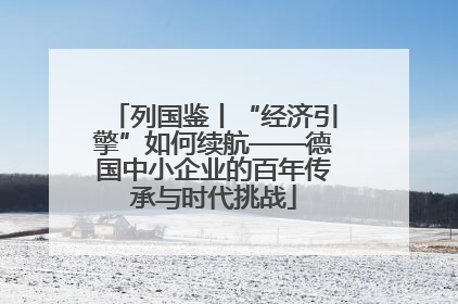 列国鉴丨“经济引擎”如何续航——德国中小企业的百年传承与时代挑战