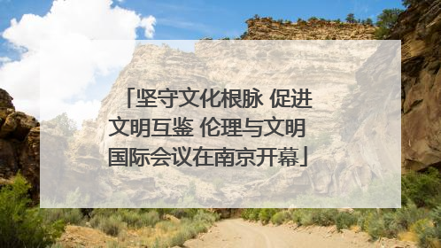 坚守文化根脉 促进文明互鉴 伦理与文明国际会议在南京开幕