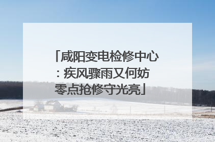咸阳变电检修中心：疾风骤雨又何妨 零点抢修守光亮