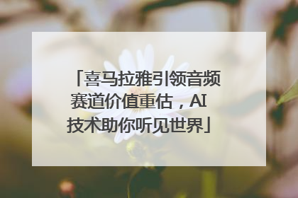 喜马拉雅引领音频赛道价值重估，AI技术助你听见世界