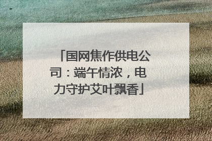 国网焦作供电公司：端午情浓，电力守护艾叶飘香