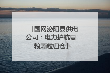国网泌阳县供电公司：电力护航夏粮颗粒归仓