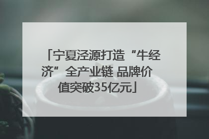 宁夏泾源打造“牛经济”全产业链 品牌价值突破35亿元