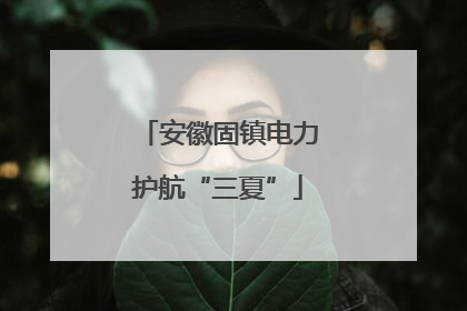 安徽固镇电力护航“三夏”