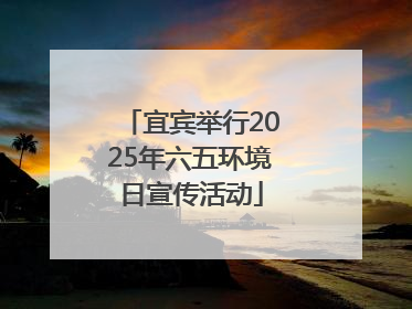宜宾举行2025年六五环境日宣传活动