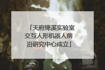 天府绛溪实验室交互人形机器人前沿研究中心成立
