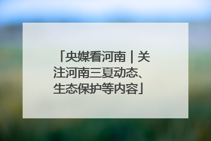央媒看河南｜关注河南三夏动态、生态保护等内容