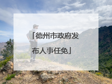 德州市政府发布人事任免