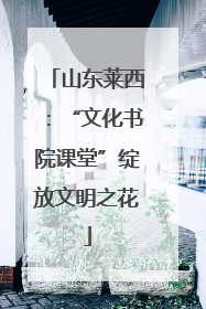 山东莱西：“文化书院课堂”绽放文明之花